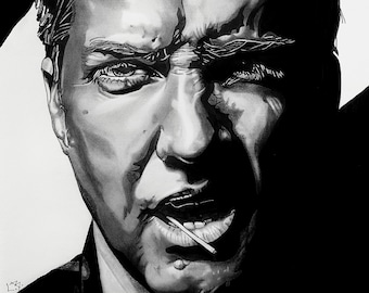 Original drawing of Josh Homme - Queens of The Stone Age