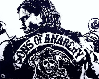 Original drawing of Sons of Anarchy