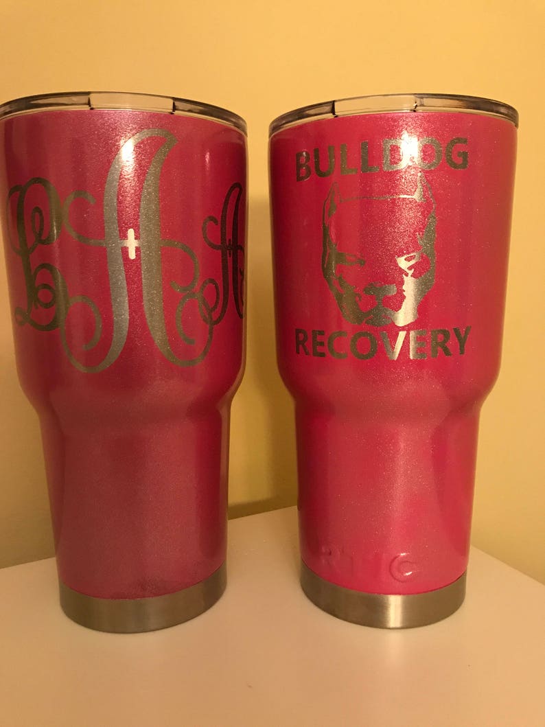 Rtic Powder Coated Personalized Company Logo Tumblers Etsy