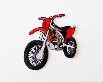 / Applique Embroidery Embroidered Badge Costume cadeau- Give Away... Patches/ / Motorsport Motorcycles Biker Iron on Patch/ / Classic Motorbike/ / Husqvarna/
