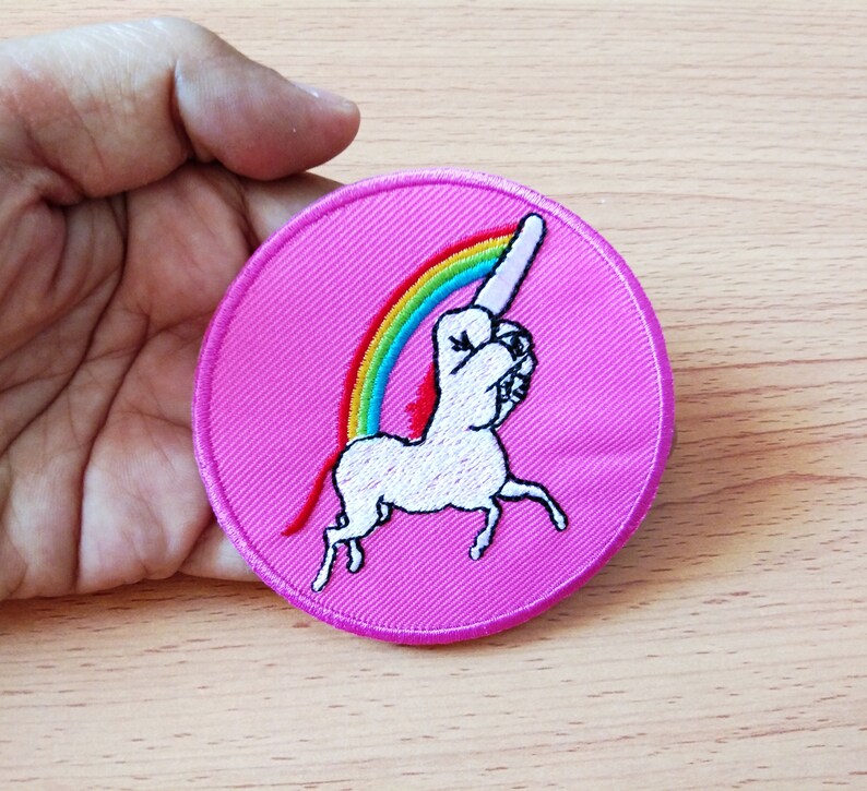2Pcs Unicorn Patches Sew on Patch Embroidered Applique Sewing Craft for Jacket