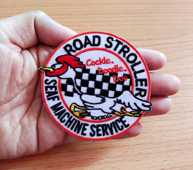 Road Stroller Seaf Machine Service Biker Inspired Embroidered Iron On Patch acket Hat Gap Shirt Jean Bag Skirt Funny