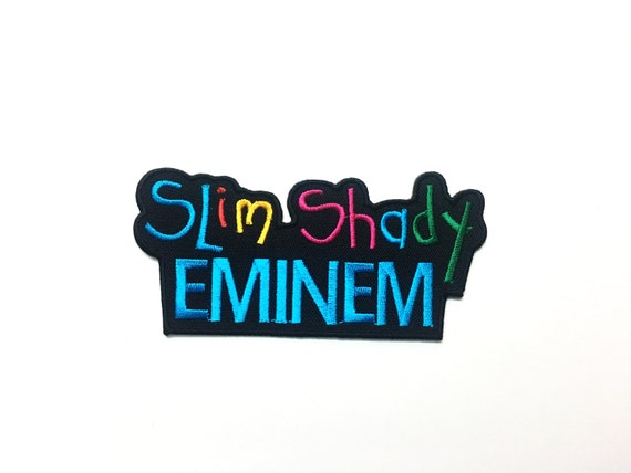Slim Shady Eminem~Hip Hop~Rap~Embroidered Patch~3/" x 1//2/"~Iron or Sew On