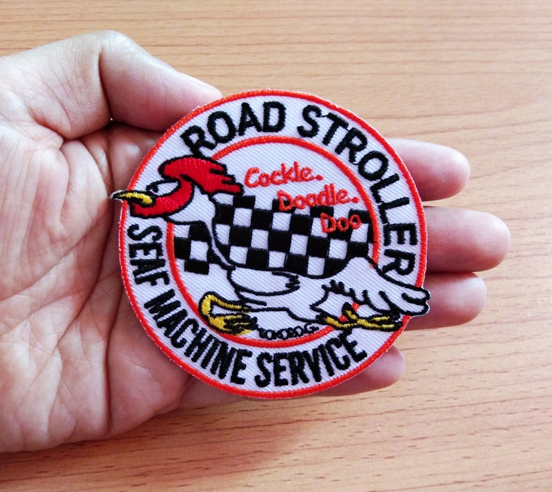 Road Stroller Seaf Machine Service Biker Inspired Embroidered Iron On Patch acket Hat Gap Shirt Jean Bag Skirt Funny