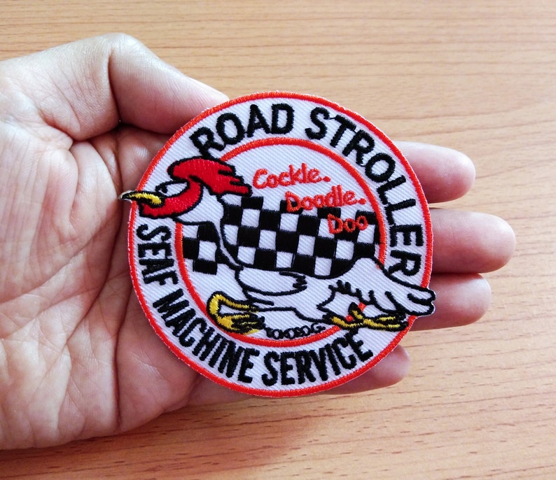 Road Stroller Seaf Machine Service Biker Inspired Embroidered Iron On Patch acket Hat Gap Shirt Jean Bag Skirt Funny