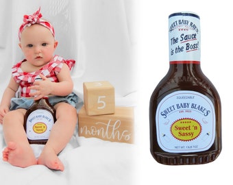 Süßes Baby Barbecue Sauce Label