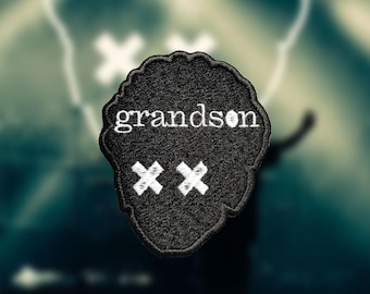 New! Grandson silhouette patch