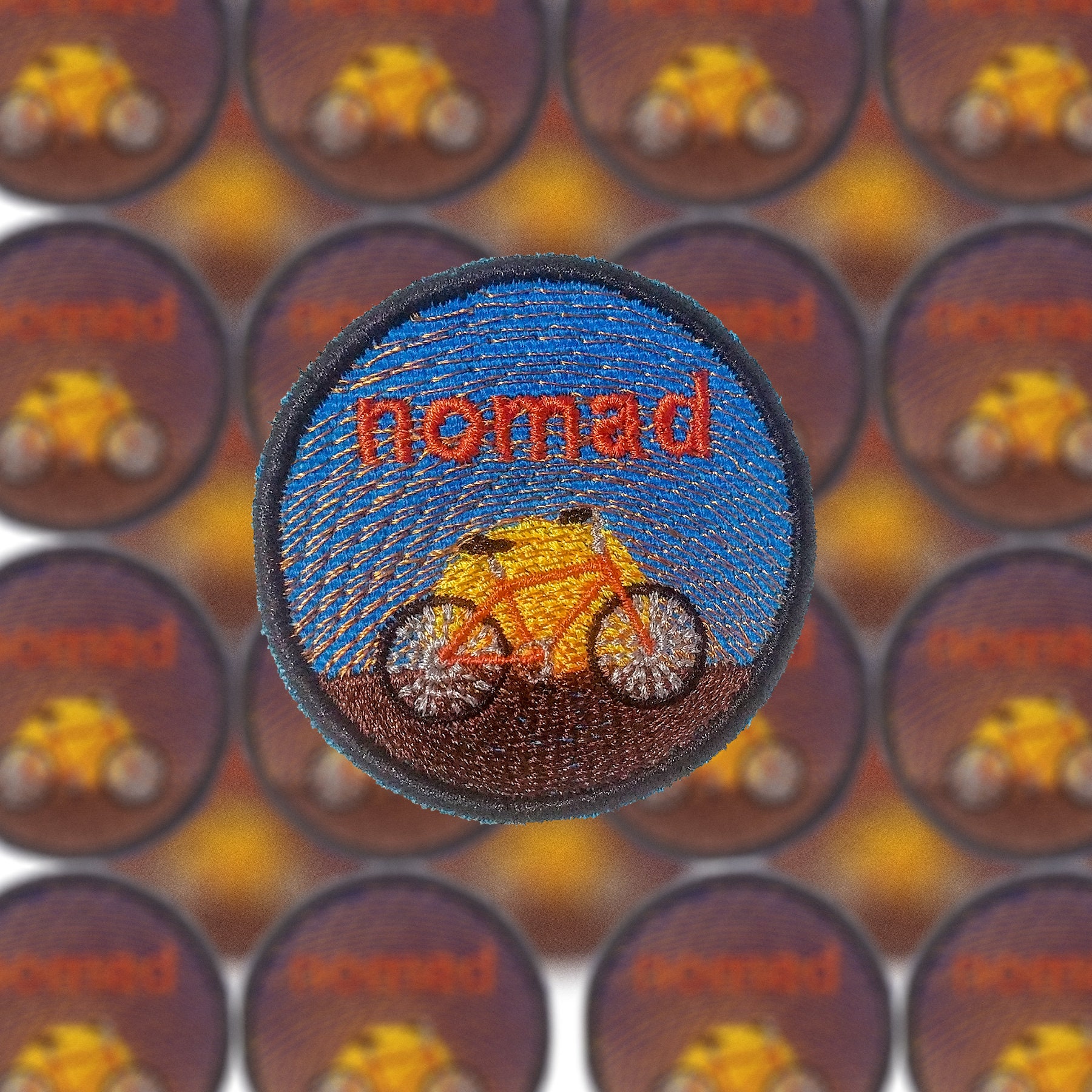 New Nomad Bicycle Patch Lightside Etsy