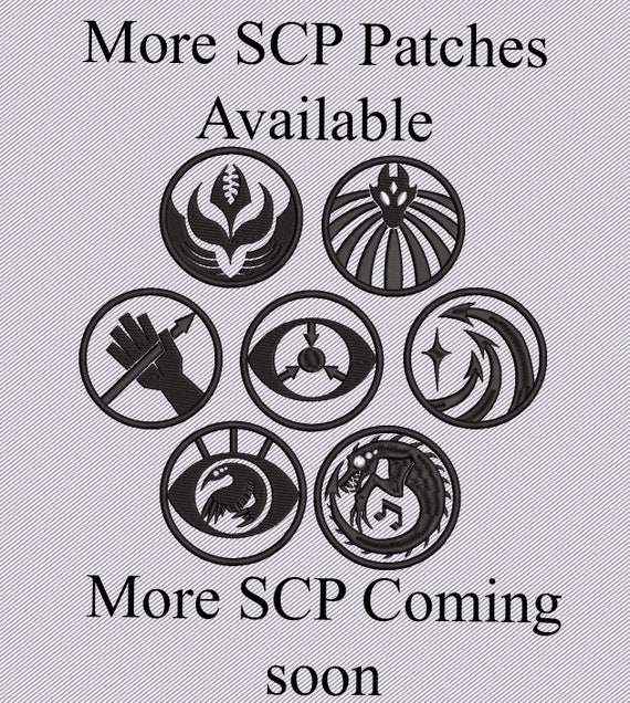  SCP Foundation Logo Embroidered Holographic Iron-On