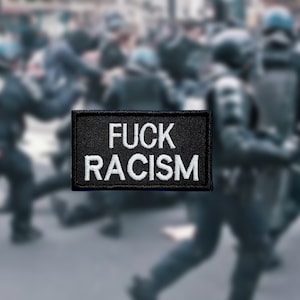 F*ck / End Racism patch (glow in the dark)