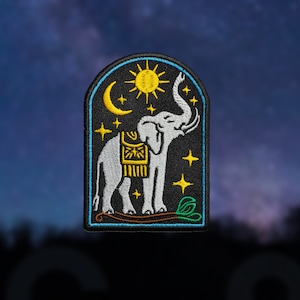 NIEUW! Trompettende olifant patch