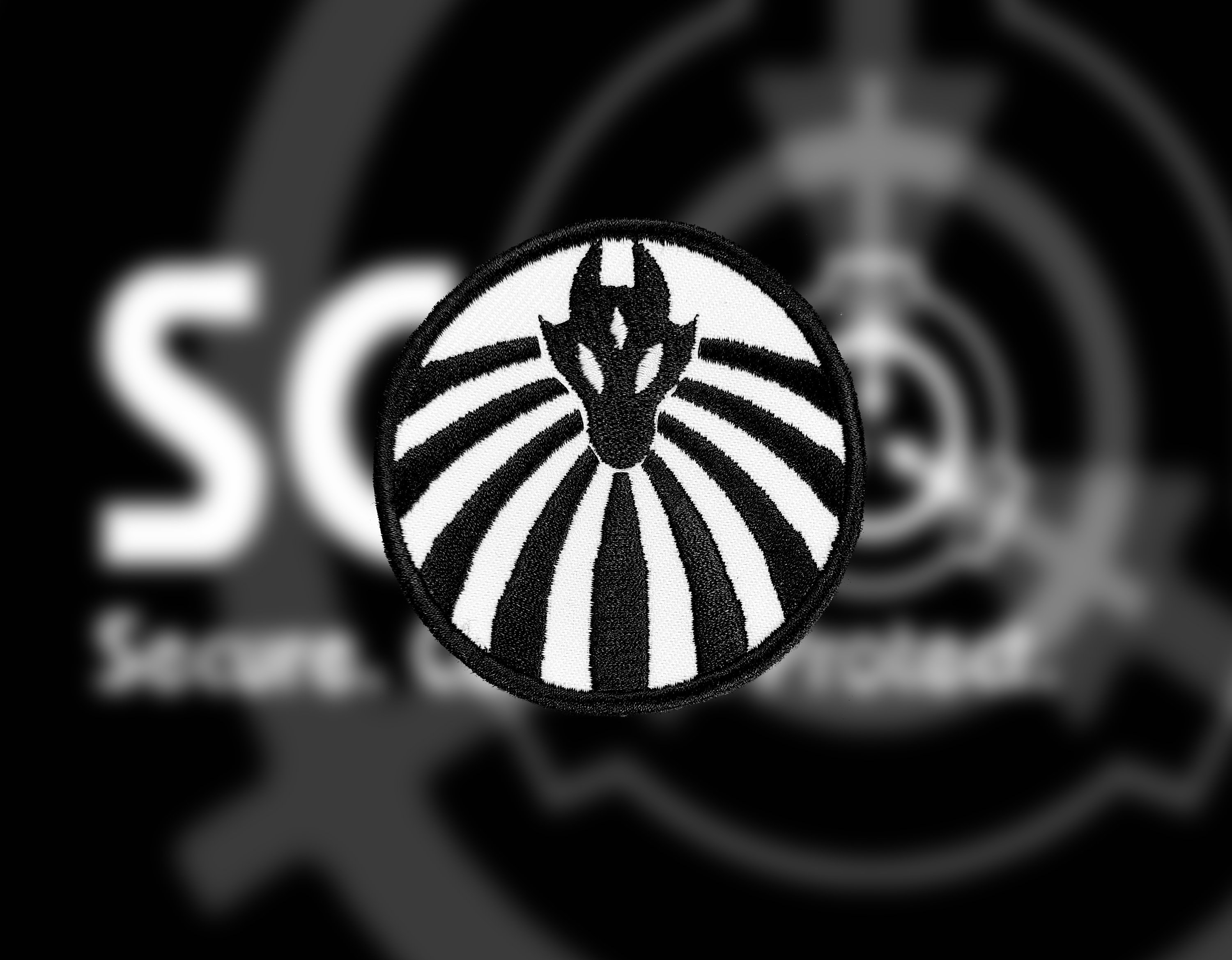 Nine Tailed Fox Reflective Magic Patch SCP Foundation Logo