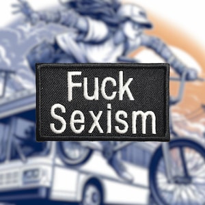 NEW! F*ck Sexism patch (glow in the dark)