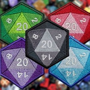 New! D20 With glow in the dark numbers!