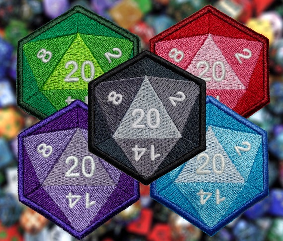 New! D20 With glow in the dark numbers!