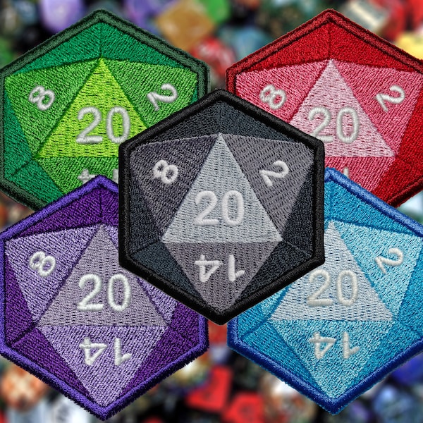 New! D20 Dark Grey w/ glow in the dark numbers!