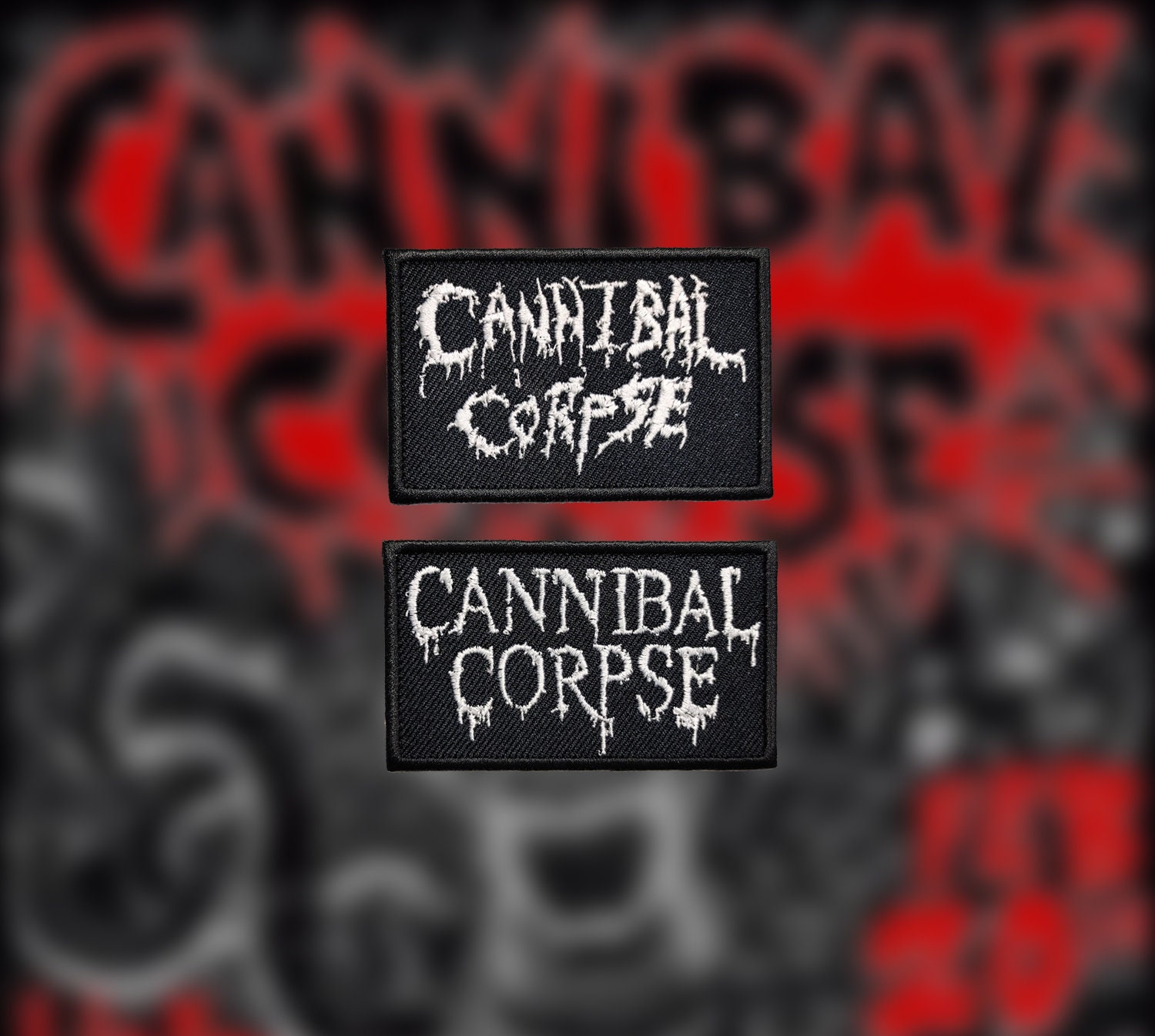 Cannibal Corpse inspired logo patch