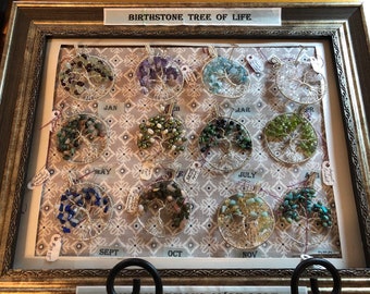 Birthstone Tree of Life Necklace.