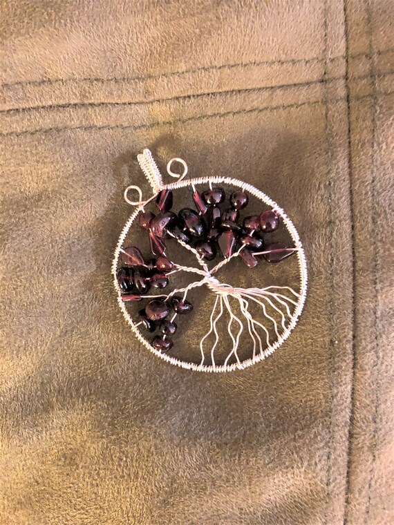 Birthstone Tree of Life Pendants.   This Listing includes January, February, March, April, May and June.