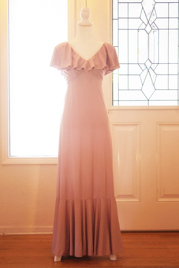Stunning pink, 70s maxi dress