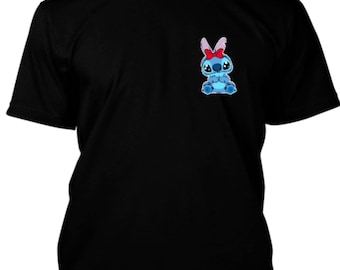 Kawaii Stitch Shirt - Rosa Hasenohren, Disney inspiriert