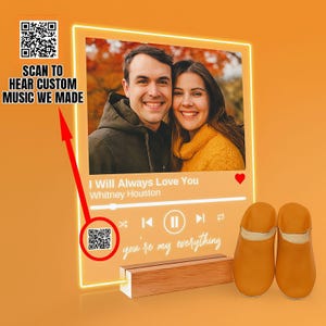 Personalisiertes Musikgeschenk für Musikliebhaber - personalisiertes Musikgeschenk mit Foto - personalisiertes Musikgeschenk für Musikliebhaber - Geburtstags-, Paar- oder Freundschaftsgeschenk