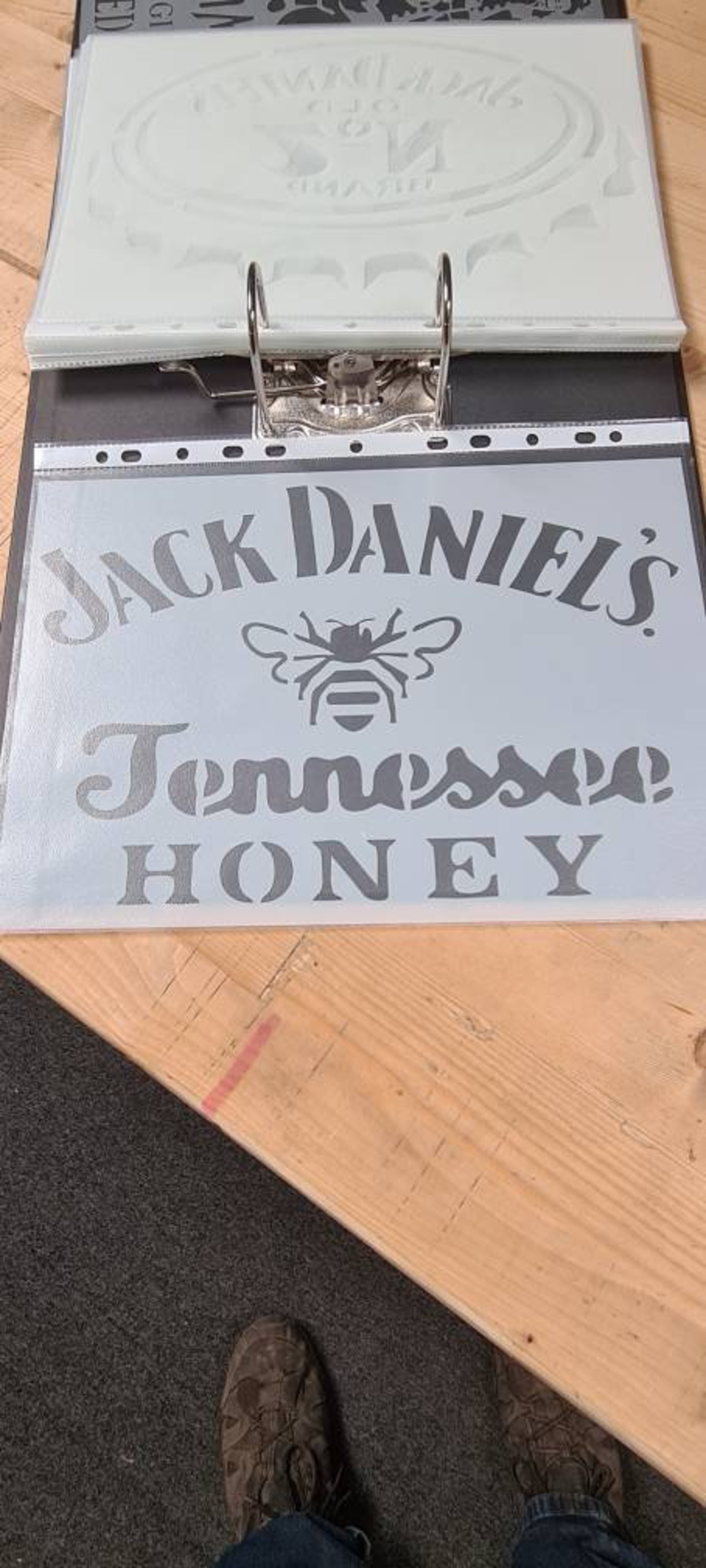 A4 Jack daniels honey stencil | Etsy