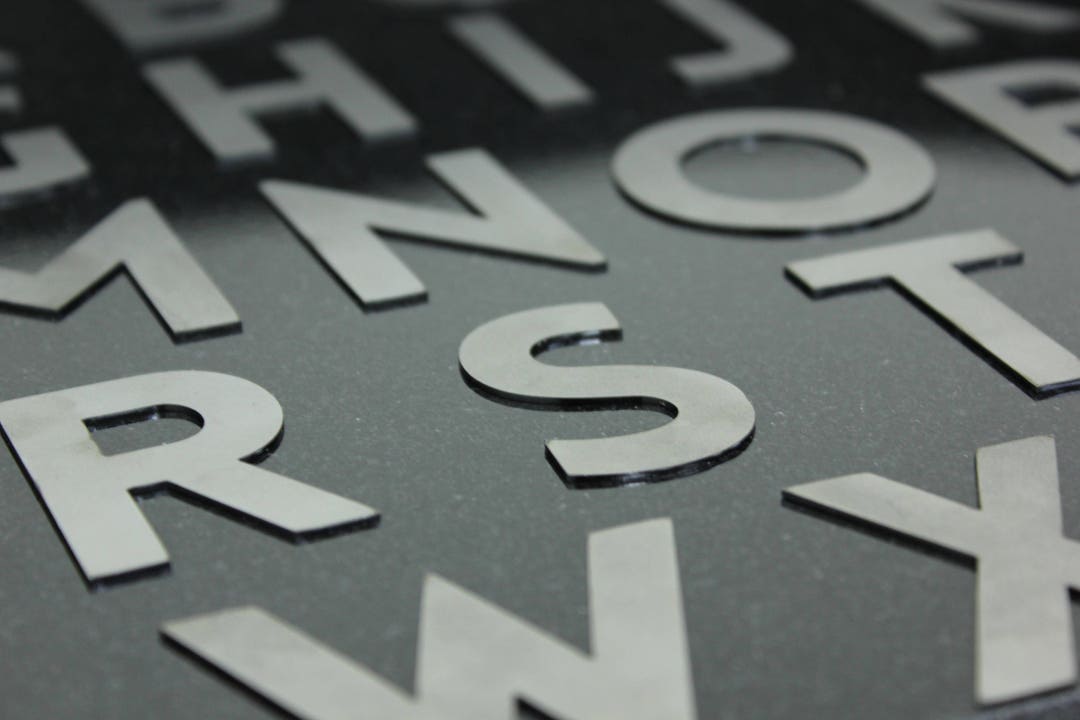 Metal Letters L Large Metal Letters Metal Numbers Custom Sign Metal