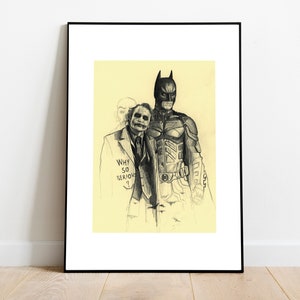 The Dark Knight Poster Illustration - Why so serious?