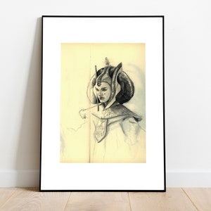 Queen Amidala - Padme Amidala - Star Wars Poster Illustration