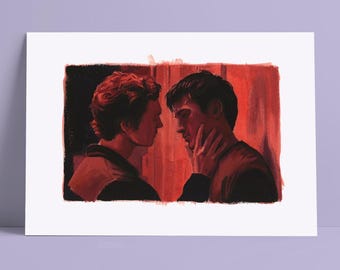 ハドソン・ウィリアムズとコナー・ストーリのイラスト - オリジナル絵画