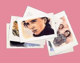 Timothée Chalamet Postcard Set - Paul Atreides & Chani