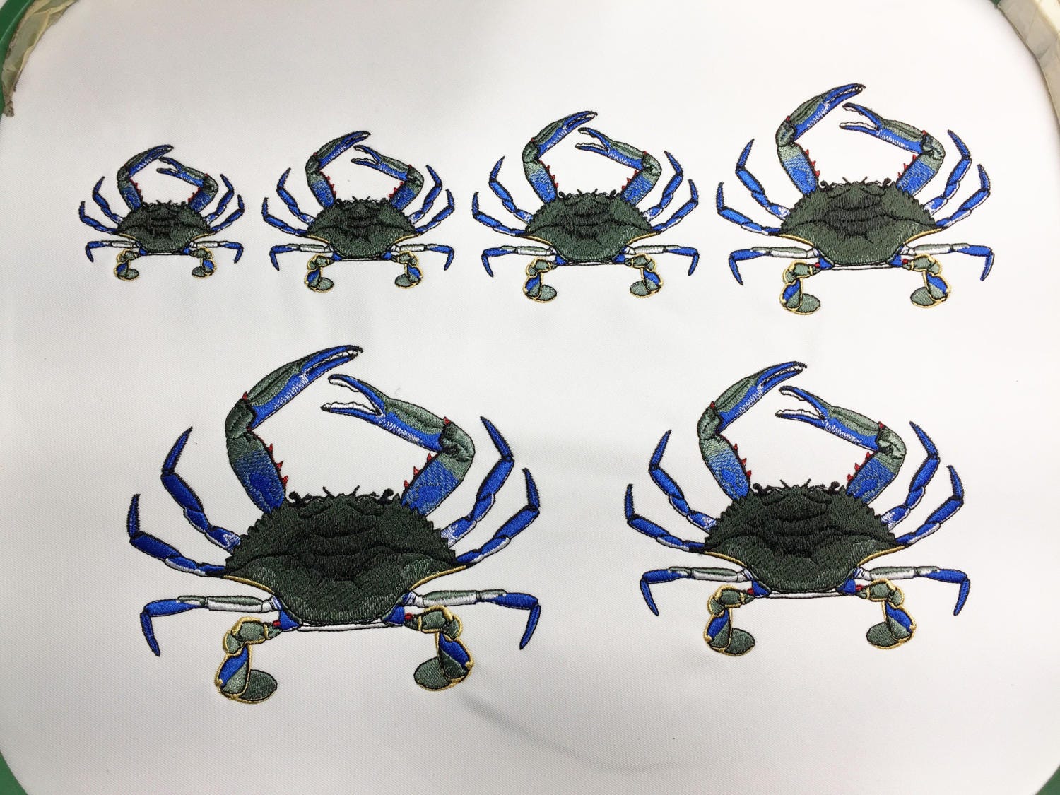 Blue crab embroidery design  etsy