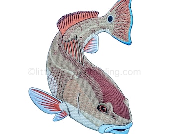 Red Drum / Redfish Embroidery Design