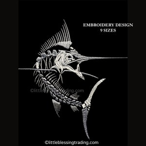 Marlin Embroidery Design
