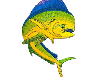 Mahi-Mahi Dolphinfish Embroidery Design