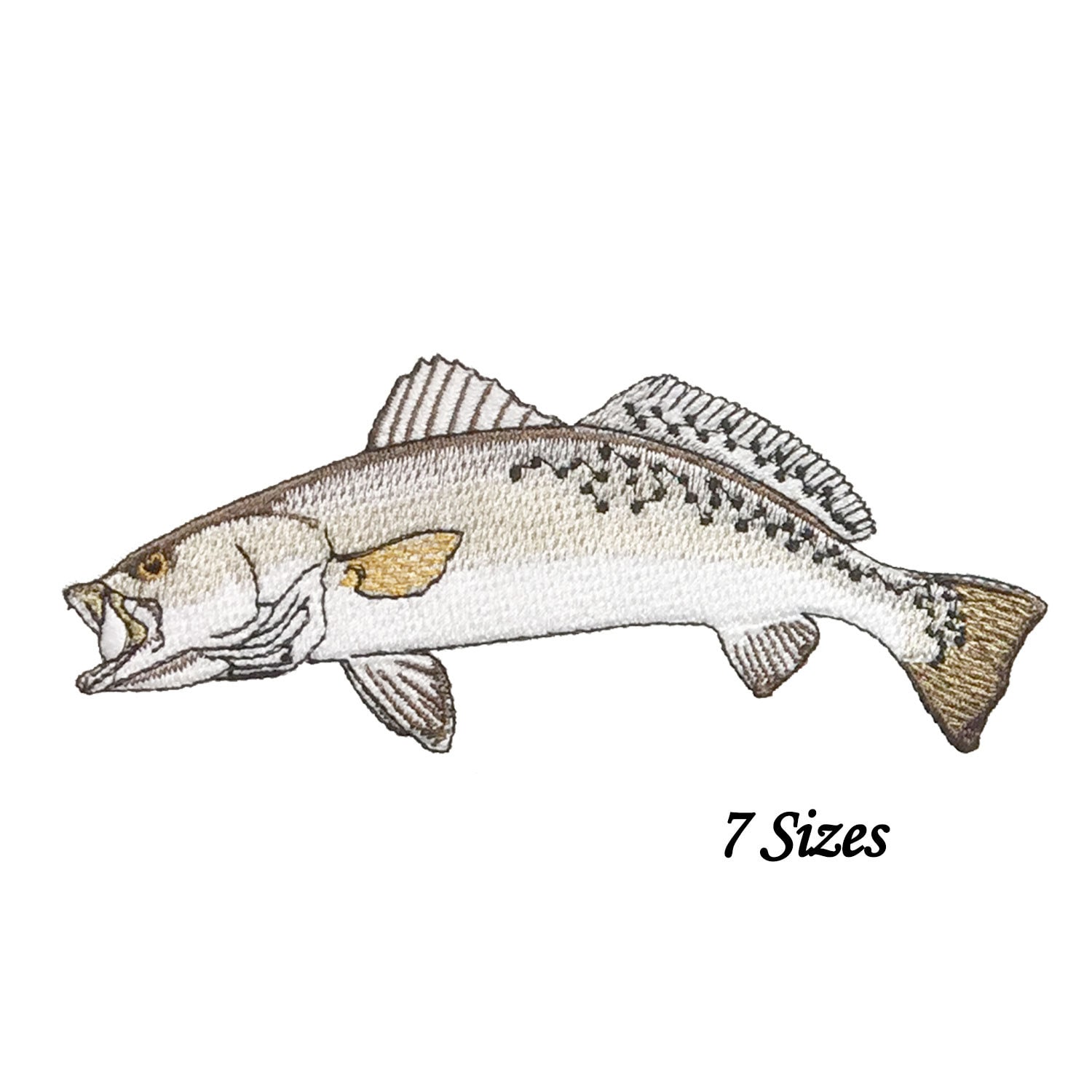 Speckled Trout Embroidery Design Etsy