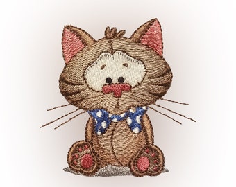 Embroidered Cats PDF pattern