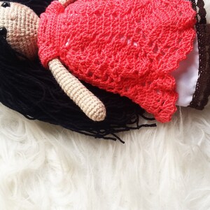Crochet Doll in Red Dress Amigurumi Pattern - Etsy