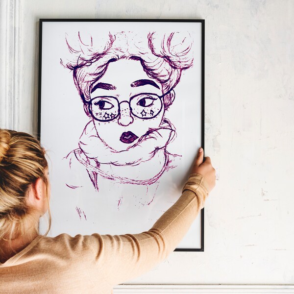 Girly Art Print - Etsy