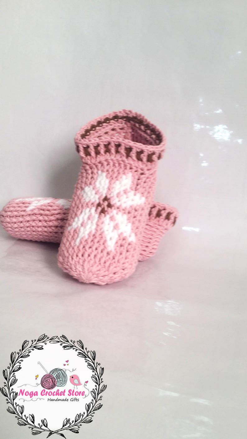 Crochet Fair Isle Slipper Pattern - Etsy