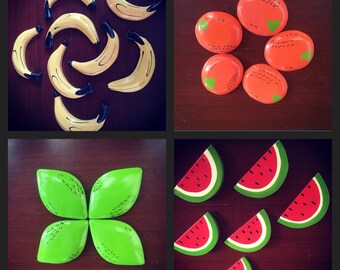 Painted Wooden Fruits