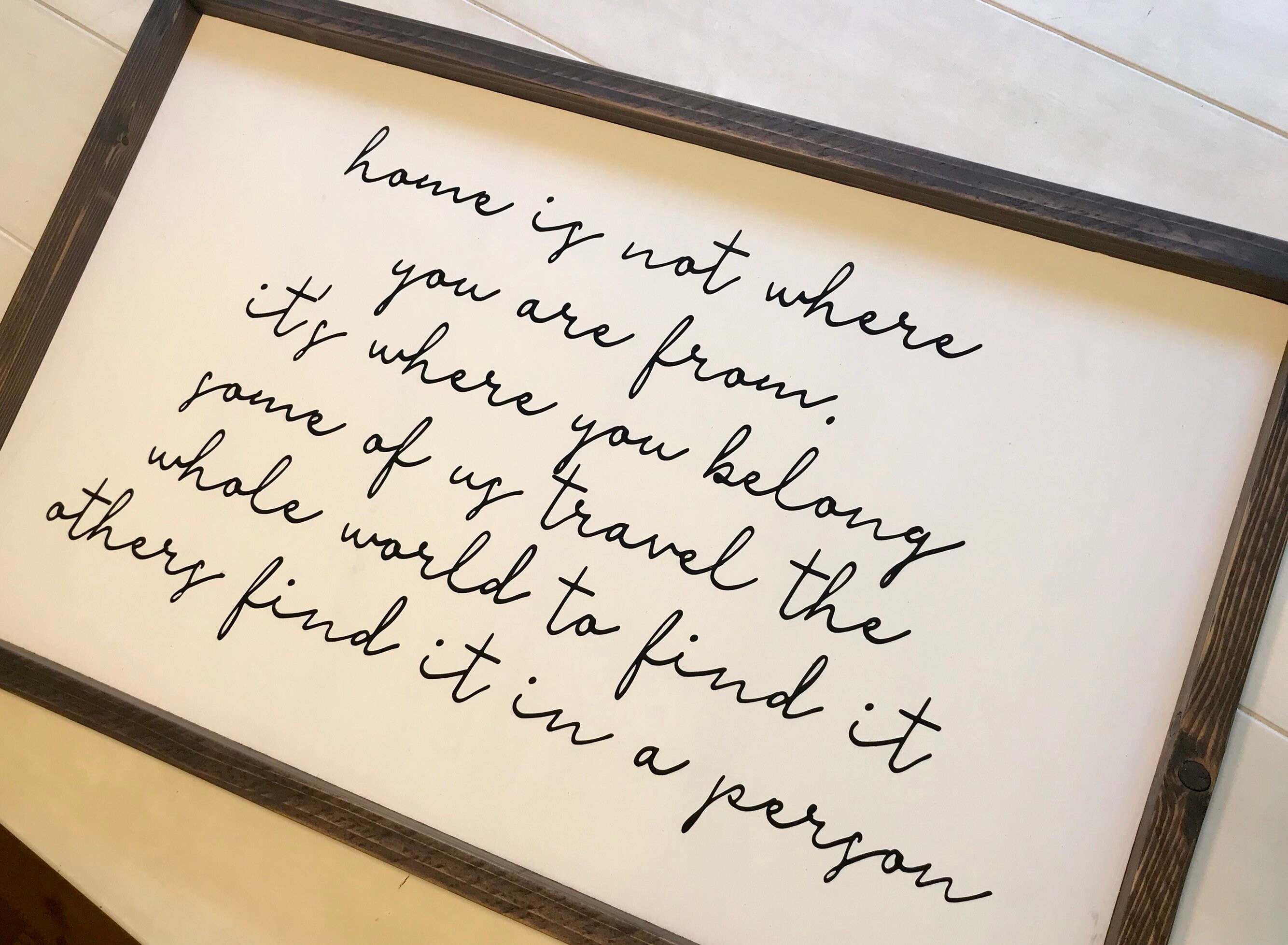 Home Is Not Where You Are From It's Where You Belong Etsy