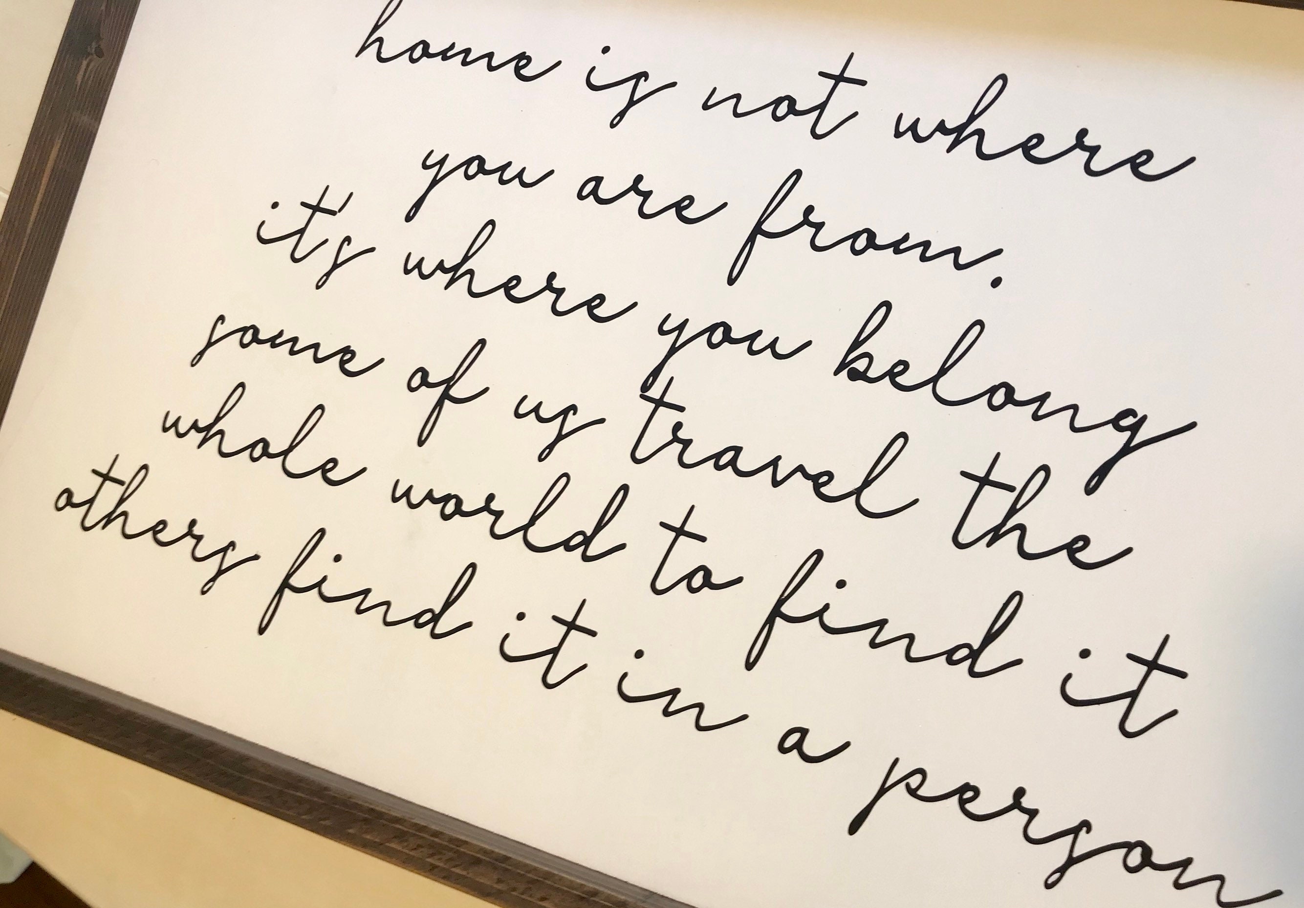 Home Is Not Where You Are From It's Where You Belong Etsy