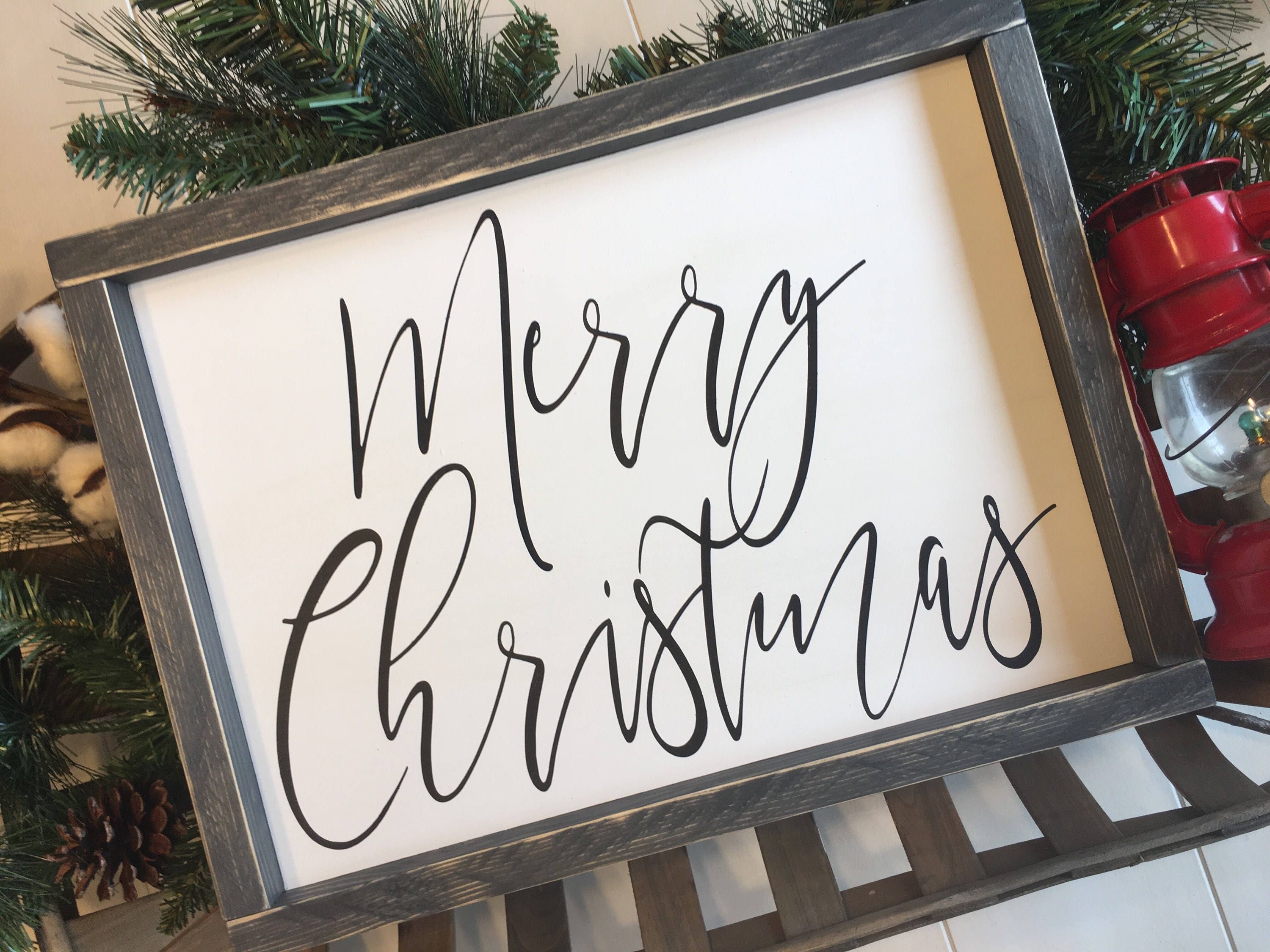 Merry Christmas Sign Christmas Decor Have yourself a merry | Etsy