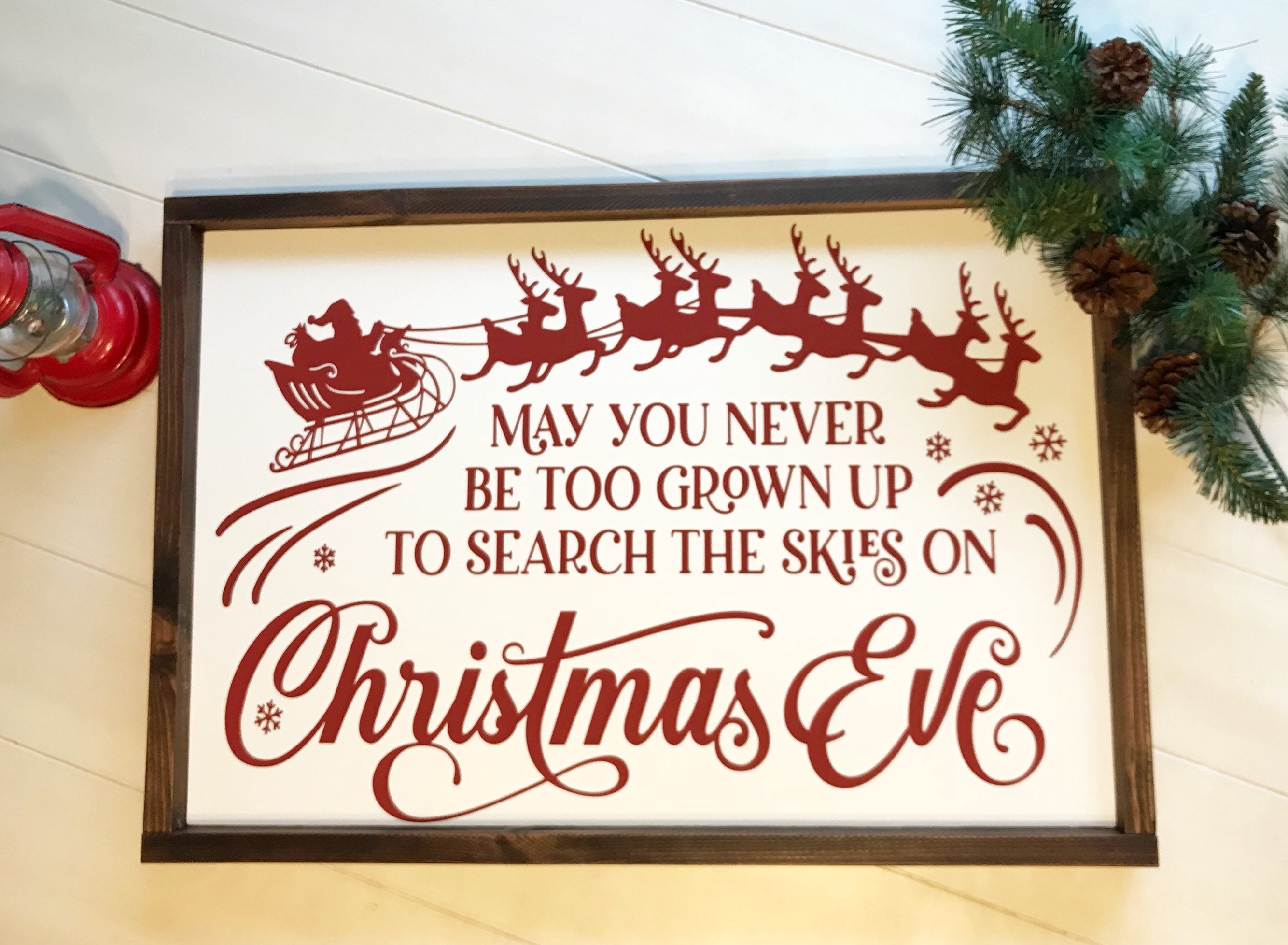 May You Never Be Too Grown Up To Search The Skies On Christmas | Etsy