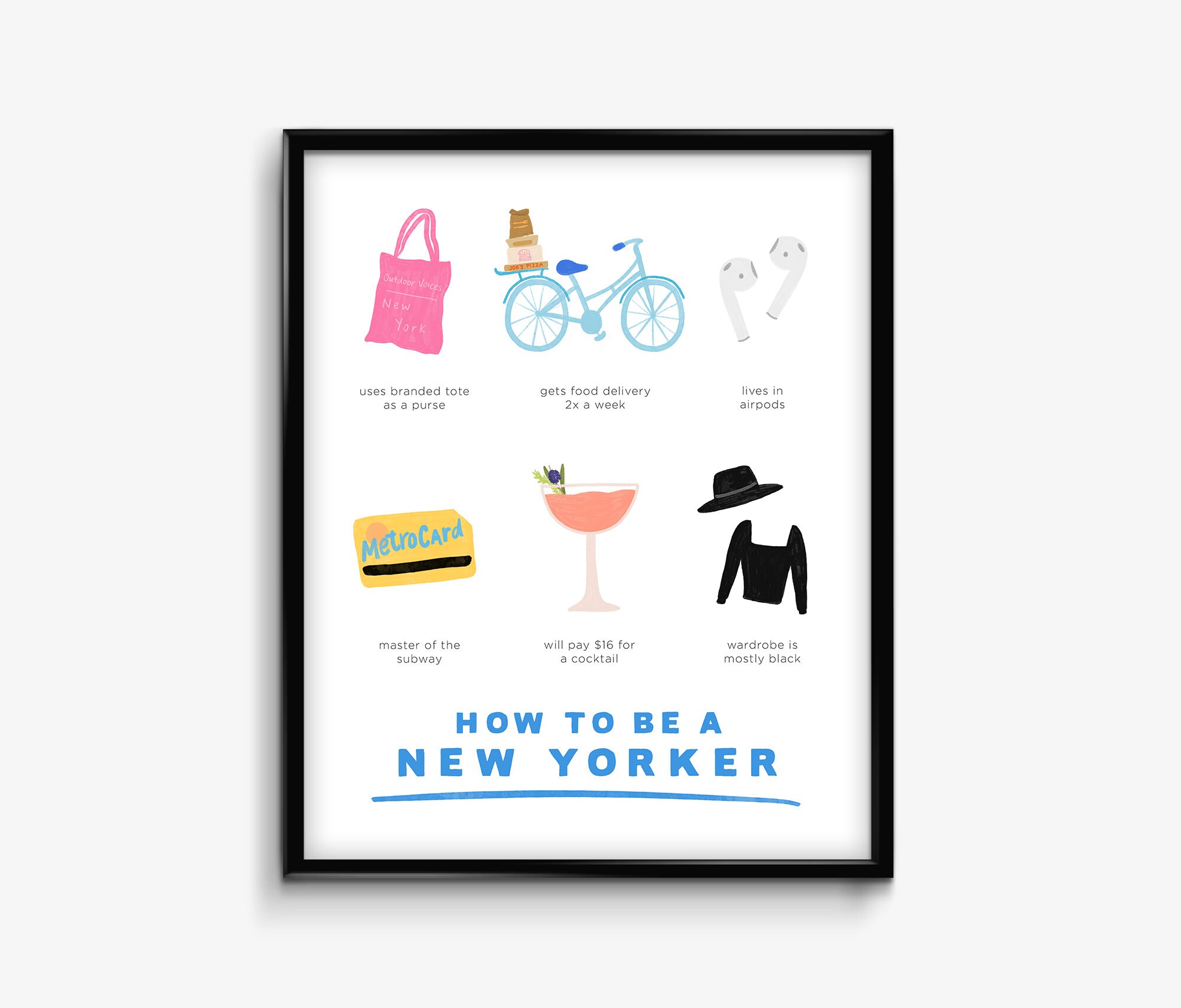 How to Be A New Yorker Print New York Print New York City Etsy