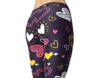 Joli legging coeur Saint-Valentin, Leggings Saint-Valentin, Cadeaux Saint-Valentin pour elle, Leggings coeur, Leggings Love, Tenue Saint-Valentin