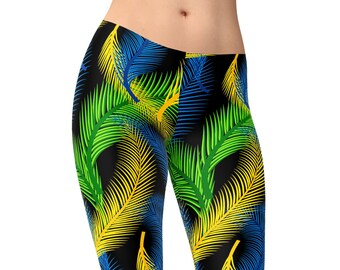 Mardi Gras Yoga Pants Mardi Gras Costume Natural Palms Leggings Mardi Gras Pants Mardi Gras Clothing Mardi Gras Gift Mardi Gras Party Etsy