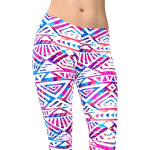 Boho Leggings, Tribal Leggings, Stripes Leggings For Womens, Festival Leggings, Tribal Leggings,  Burning Man Clothings, Yoga leggings